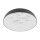 Runde Deckenlampe E27 blendarm 10-flmg L:78 cm in Grau