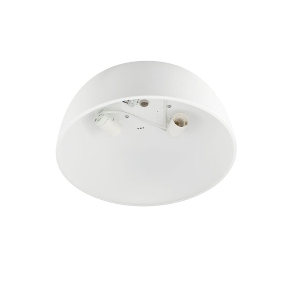 Deckenleuchte Metall Weiß gemütlich E27 Ø38 cm 3-flmg