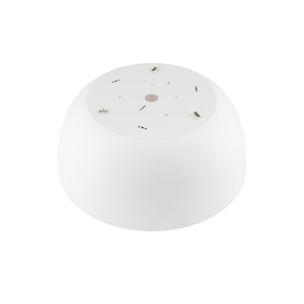 Deckenleuchte Metall Weiß gemütlich E27 Ø38 cm 3-flmg