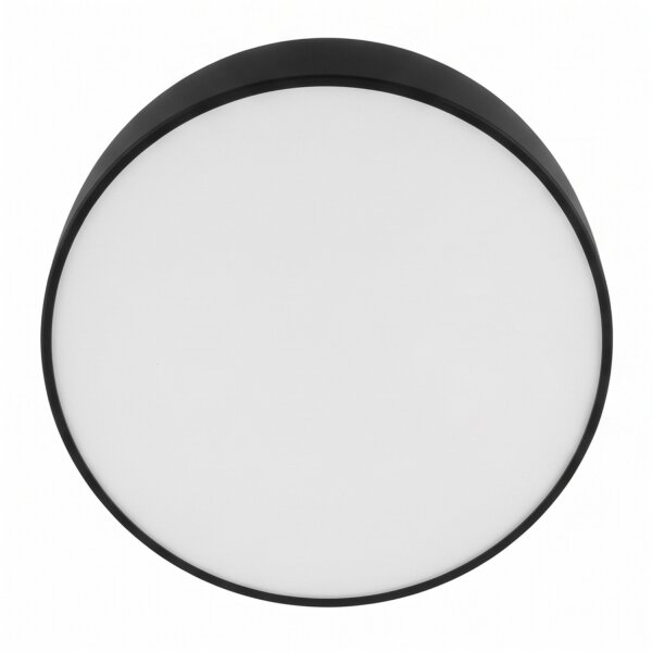 Plafonnier Métal Noir Confortable E27 Ø38 cm 3-flmg