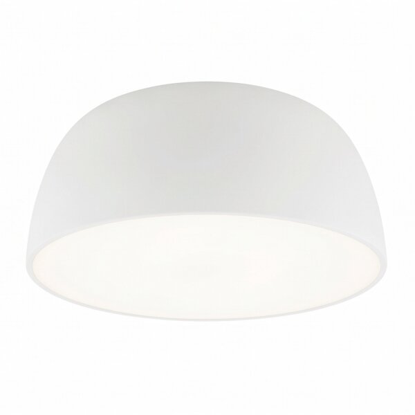 Deckenlampe Metall Weiß 3-flmg gemütlich E27 38 cm rund