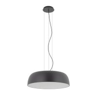 Hängelampe Grau Metall Ø58 cm rund E27...