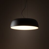 Hängelampe Grau Metall Ø58 cm rund E27...