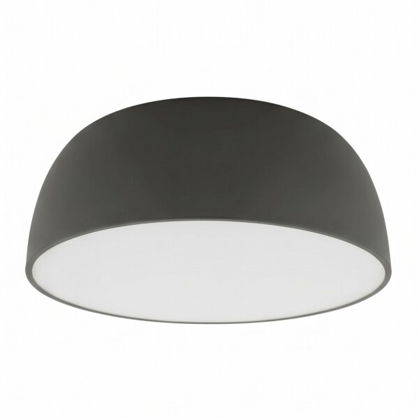 Deckenleuchte 3-flammig Metall Grau wohnlich E27 Ø38 cm