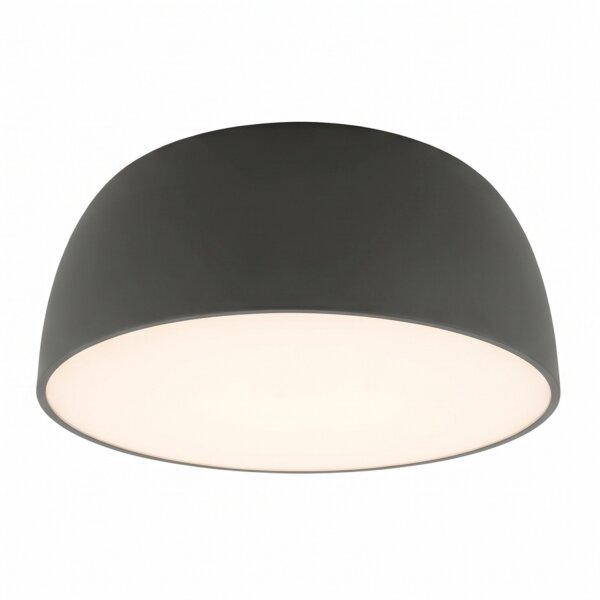 Deckenleuchte 3-flammig Metall Grau wohnlich E27 Ø38 cm
