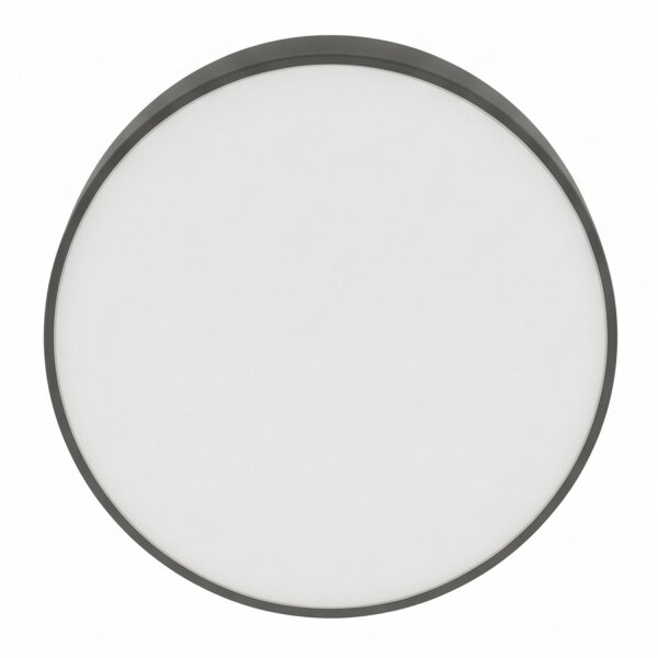 Deckenleuchte 3-flammig Metall Grau wohnlich E27 Ø38 cm
