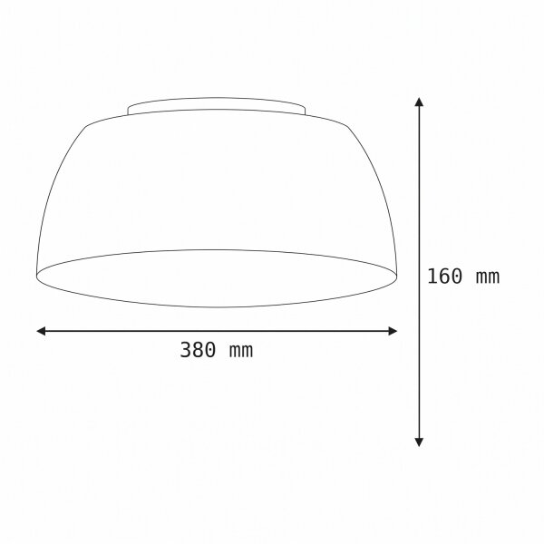 Deckenleuchte 3-flammig Metall Grau wohnlich E27 Ø38 cm