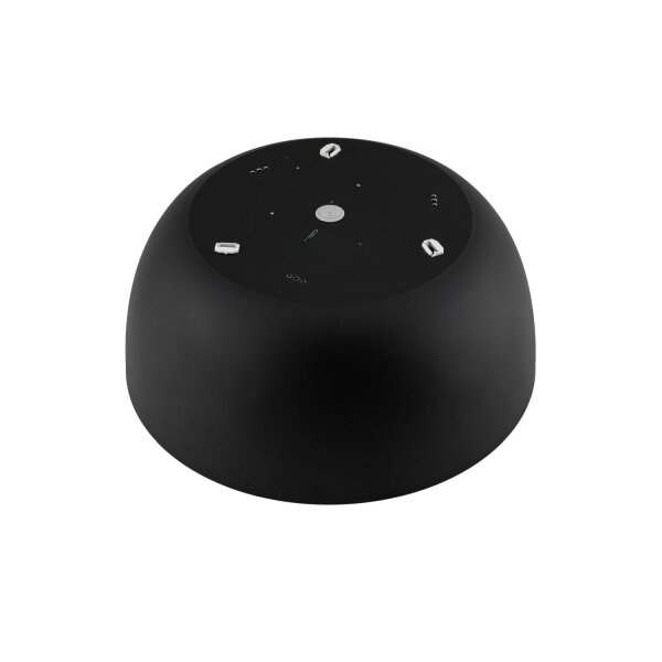 Schwarze Deckenlampe Metall 3-flmg gemütlich E27 Ø38 cm