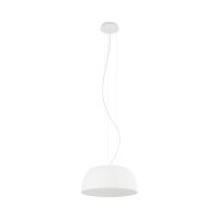 Suspension Blanc Métal Ø38 cm rond E27...
