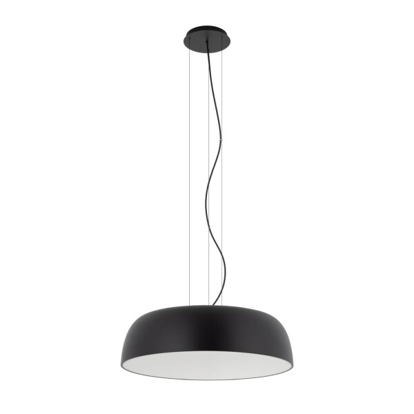 Hängelampe Schwarz Metall Ø58 cm E27 7-flmg blendarm