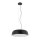 Hängelampe Schwarz Metall Ø58 cm E27 7-flmg blendarm