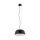 Hängelampe Schwarz Metall Ø38 cm rund E27 verstellbar