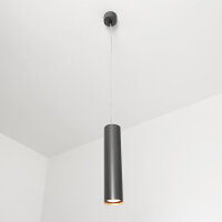 Moderne Pendelleuchte in anthrazit 24/120 cm
