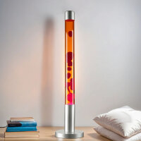 Grande lampe à lave ALAN 76cm rouge orange design...