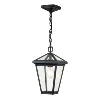 Lampe dextérieur E27 IP44 L : 20,3 cm noir suspendu