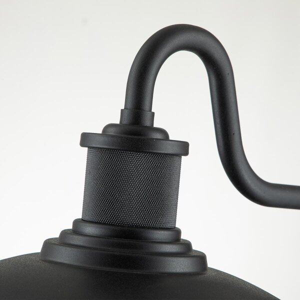 Wandlampe außen H: 33,1 cm IP44 Schwarz E27 Maritim