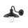 Wandlampe außen H: 33,1 cm IP44 Schwarz E27 Maritim