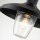 Wandlampe außen H: 33,1 cm IP44 Schwarz E27 Maritim