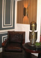 Lampe de table décorative LED chevalier design...