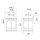 Wandleuchte außen Aluminium Glas 34,6 cm hoch IP44 E27