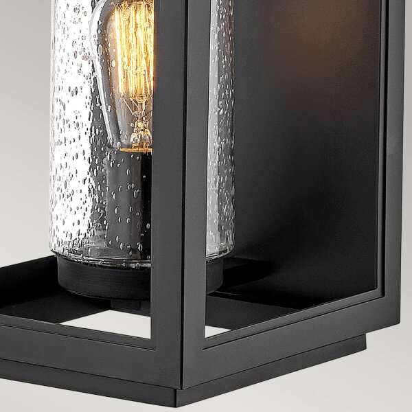 Applique murale dextérieur Vintage E27 IP44 H : 51,8 cm Noir
