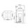 Applique murale dextérieur Vintage E27 IP44 H : 51,8 cm Noir