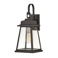 Applique extérieure H : 48,8 cm IP44 E27 en bronze...