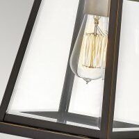 Applique extérieure H : 48,8 cm IP44 E27 en bronze...