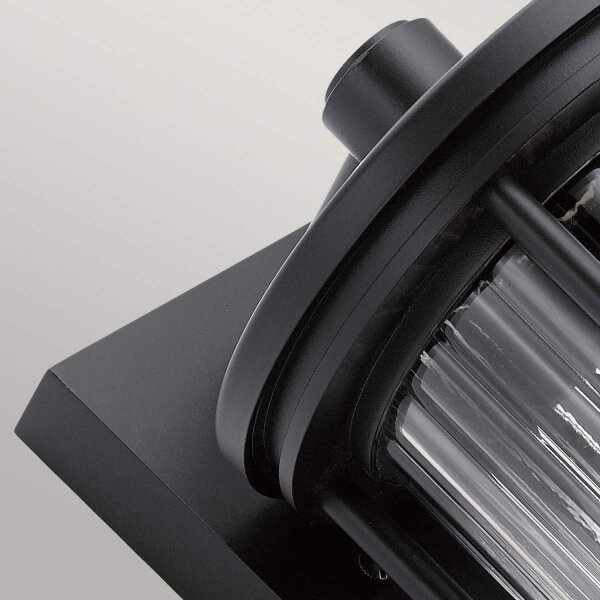 Wandleuchte außen IP44 40,6 cm hoch Aluminium Glas E27