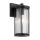 Außenlampe Wand IP44 H: 29 cm Glas Aluminium Schwarz
