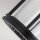 Außenlampe Wand IP44 H: 29 cm Glas Aluminium Schwarz