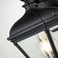 Wandlampe außen Aluminium Glas 27,4 cm hoch IP44 E27