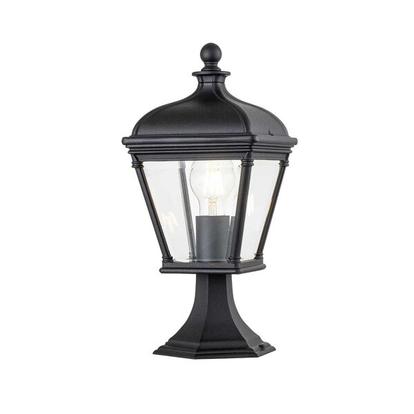 Lampe de socle 39,3 cm IP44 noir E27 chemin de jardin