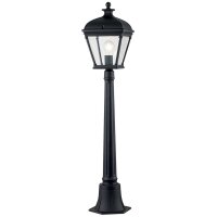 Außenleuchte Aluminium Glas E27 IP44 104,1 cm hoch...