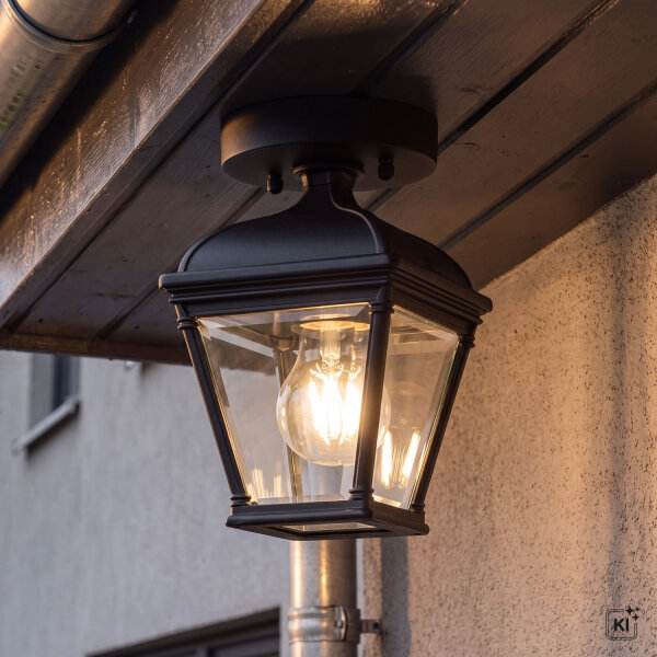 Lampe dextérieur E27 IP44 Vintage plafond entrée CHELTENHAM