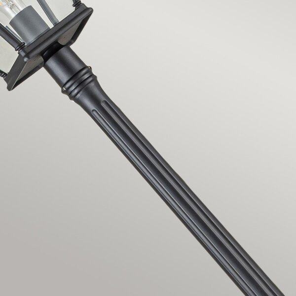Mastleuchte 216,4 cm IP44 Vintage Schwarz E27 Garten Weg