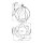 Applique murale extérieure métal verre E27 IP44 H : 28,2 cm décoratif