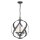 Pendelleuchte außen Metall Glas 3x E14 IP44 Ø 41 cm