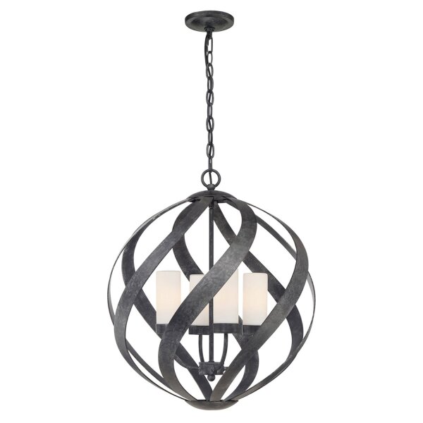 Hängelampe rund Ø50 cm 4x E14 Outdoor Terrasse