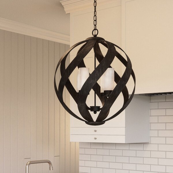 Hängelampe rund Ø50 cm 4x E14 Outdoor Terrasse