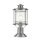 Sockelleuchte Aluminium Glas E27 IP44 46,6 cm hoch