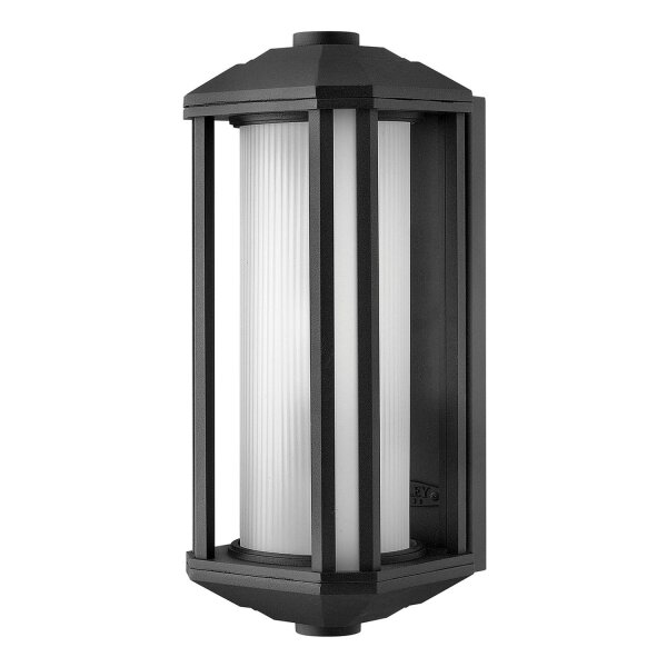 Außenwandleuchte Glas Aluminium E27 IP44 38,3 cm hoch