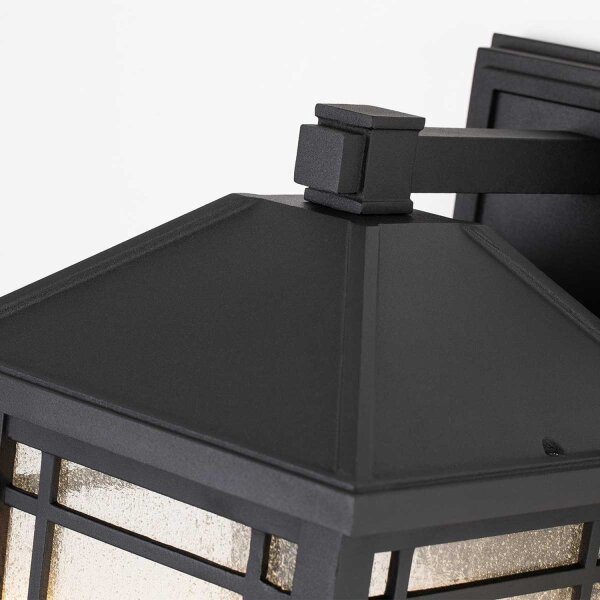 Lampe dextérieur vintage murale E27 IP44 H : 41,8 cm Noir