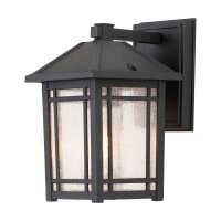 Au&szlig;enleuchte Wand E27 IP44 H: 24,8 cm Aluminium Glas