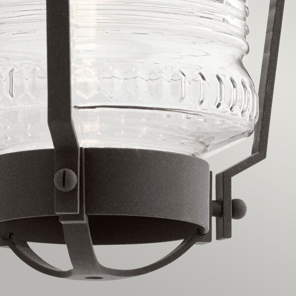 Lampe dextérieur mur alu verre vintage H : 55,1 cm IP44 E27