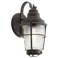 Applique extérieure alu verre H : 36,8 cm IP44 E27...