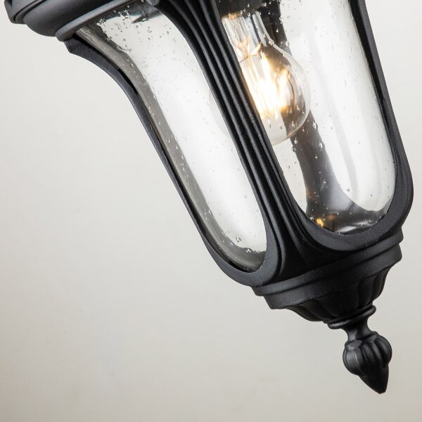 Lampe dextérieur Mur Noir IP44 H : 47 cm Vintage robuste