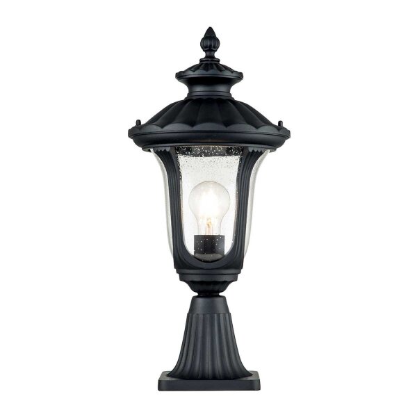 Lampe de socle extérieure H : 51 cm IP44 Noir Vintage RICHARD