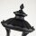 Lampe de socle extérieure H : 51 cm IP44 Noir Vintage RICHARD