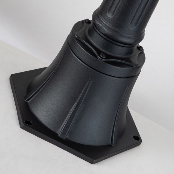 Stehleuchte außen Aluminium Glas IP44 115 cm Schwarz Garten